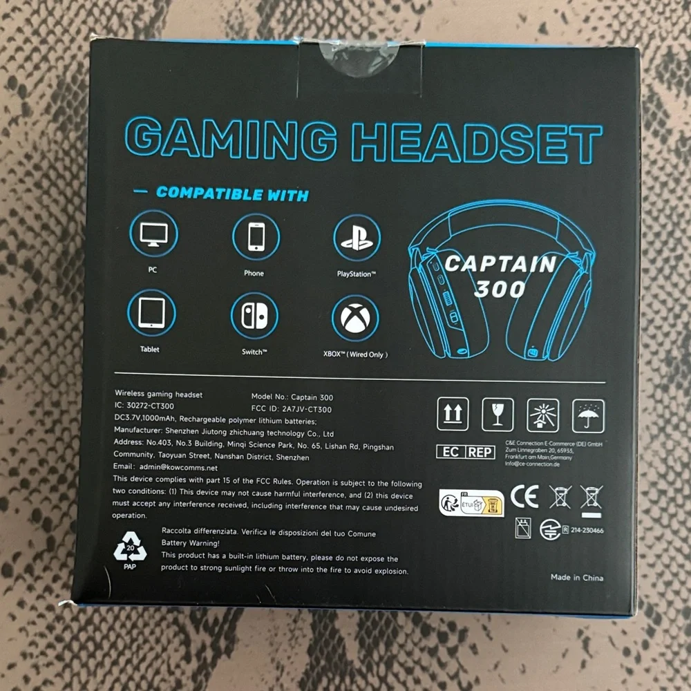 aming Headset Captain 300 - Black and Blue